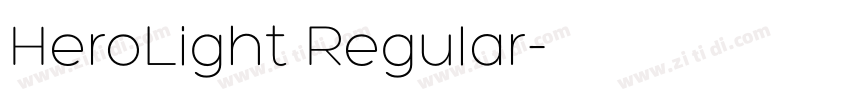 HeroLight Regular字体转换